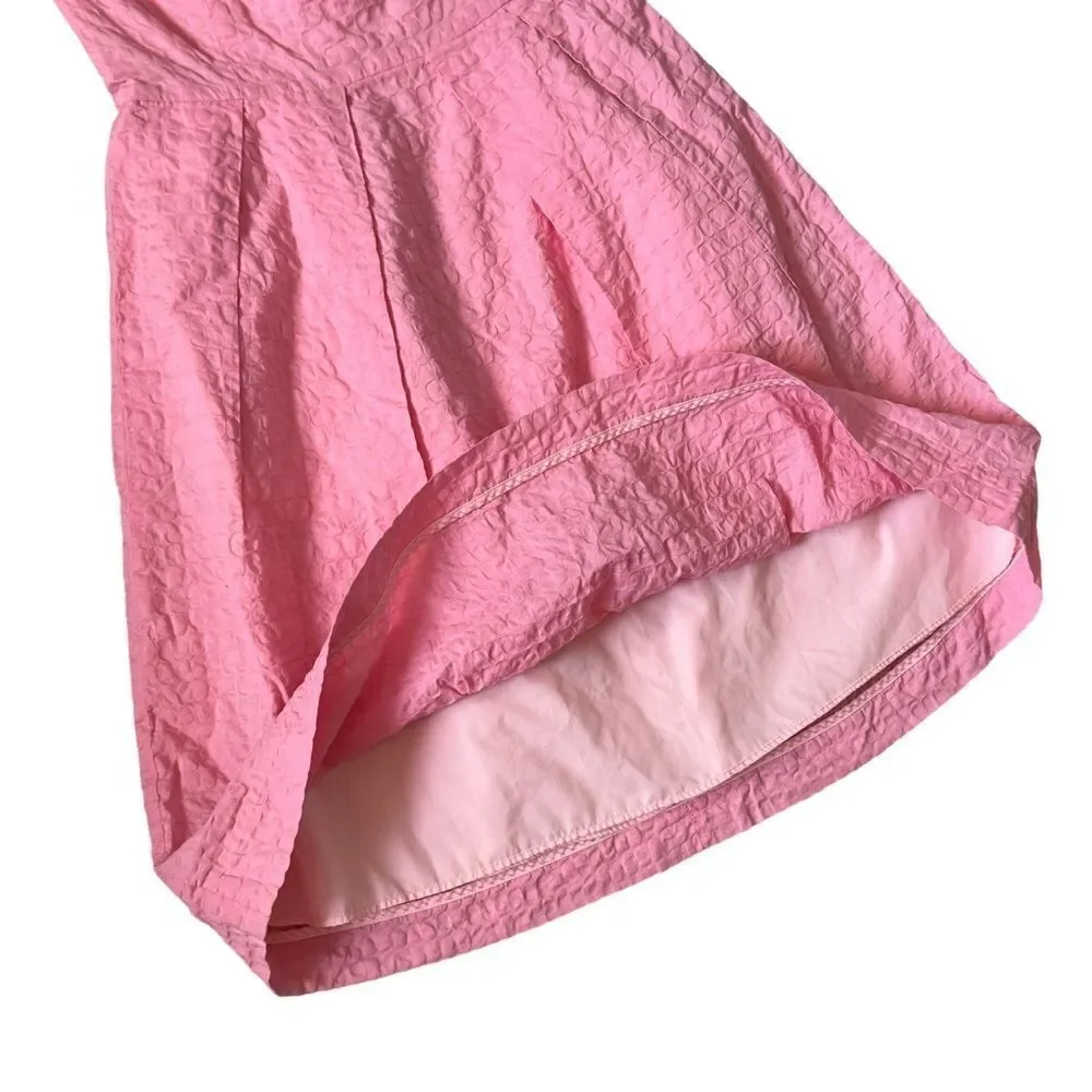 J. Crew Strapless Pink Dress with pockets Size 2